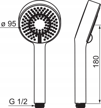 Dorezë dushi Oras Apollo 254022, 3 rryma, Eco, krom