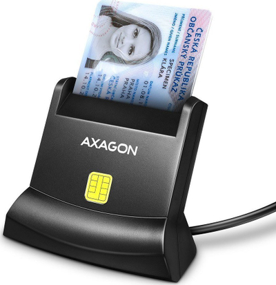 Lexues karte identifikimi Axagon CRE-SM4N, USB A, Smart Card, i zi