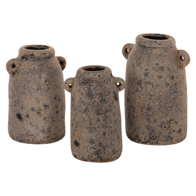 Vazo dekorative 3-copë (HM7710.11), gri