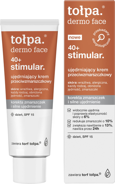 Krem dite Topa Dermo Face Stimular 40+, anti rrudha, SPF 15, 40ml