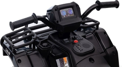 Katërçikël elektrik për fëmijë Lean Cars JC915, 12V, LED, i zi