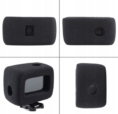 Kornizë montuese XREC Frame Housing për GoPro Hero 5 4 Session, plastike, e zezë