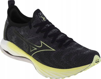 Atlete vrapimi Mizuno Wave Neo Wind M J1GC227852, të lehta, të zeza me jeshile
