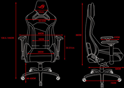 Karrige ASUS ROG Chariot Core, e zezë