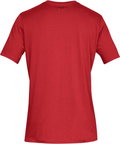 Bluzë burrash Under Armour Boxed Sportstyle, pambuk me poliester, masa M, e kuqe