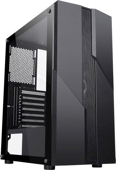 Kasa kompjuteri Bandit Elite Gamer BPA2, Midi Tower, panel xhami i temperuar, e zezë