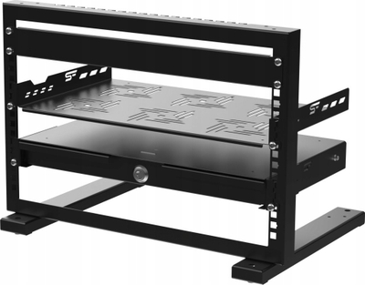 Qendrim rack Stalflex STR19 3U, për kabinet 19", i zi