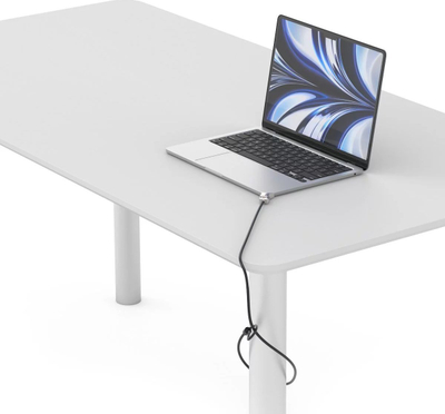 Adapter sigurie Compulocks Ledge për MacBook Air 13\" M2 M3, me kyç me çelës, ngjyrë argjendtë