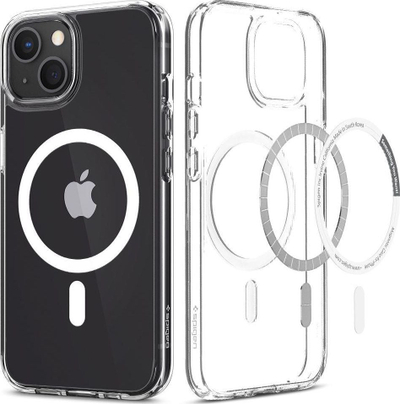 Mbështjellës telefoni Spigen Ultra Hybrid Mag, për iPhone 13 mini, MagSafe, i bardhë