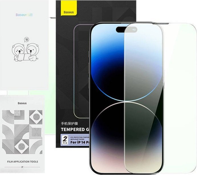 Stakllë mbrojtëse Baseus Crystal Tempered Glass Privacy për iPhone 14 Pro, transparente