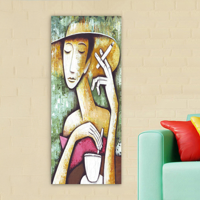 Pikturë murale Gobi Series HM4797, kanavacë e printuar, 50x120 cm, shumëngjyrëshe