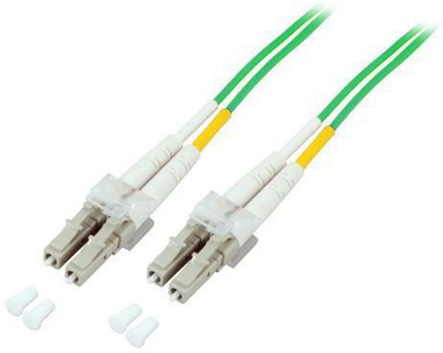 Kabllo MicroConnect LC/UPC-LC/UPC, 3m, fibër 50/125 OM5, jeshile e bardhë