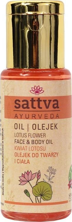 Vaj hidratues për fytyrë dhe trup Sattva Ayurveda Lotus Flower, 50ml
