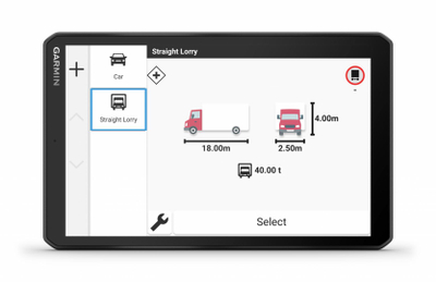 GPS për kamionë Garmin Dezl LGV820, 8", harta Evropa
