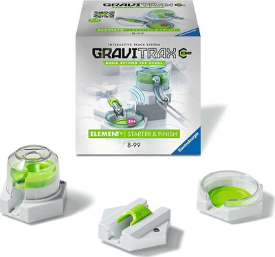 Lojë aksesor Ravensburger GraviTrax Power Starter Finish, set me elementë, 8+ vjeç, e bardhë jeshile