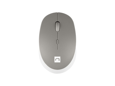 Mouse pa kabllo Natec Harrier 2, Bluetooth, 1600 DPI, i bardhë gri