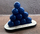 Puzzle druri Epideixis Logical Pyramid, lojë logjike 3D, bazë trekëndore, blu