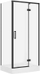Set kabinë dushi LARGA TAKO, 100x80x195 cm, xham transparent, profile të zeza