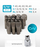 Set veglash KingTul 108 copë, 1/4" dhe 1/2", çelik chrome vanadium