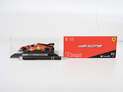 Maketi koleksionues BBurago Ferrari 499P, 1:43, metal, kuqe zi verdhë