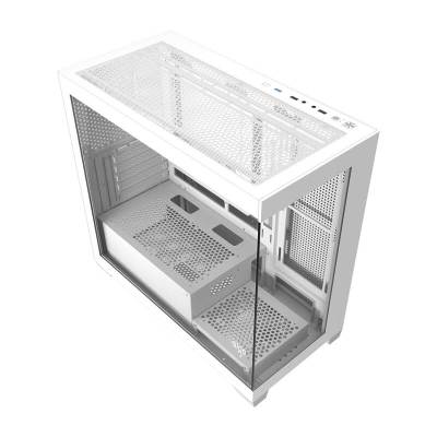 Kuti kompjuteri Darkflash C218M, ATX, panel xhami i temperuar, e bardhë
