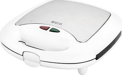 Тостер 3 во 1 ECG S 399, заменливи плочи, нелеплива облога, бел