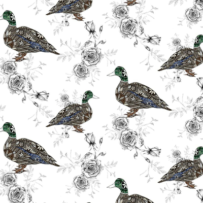 Kartolinë Clear Creations CL0403, katrore, dizajn rosa etnike