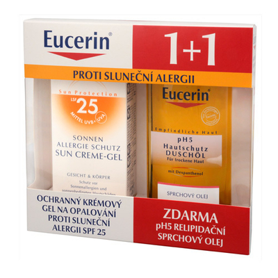 Set losion-krem kundër alergjisë së diellit SPF 25 Eucerin