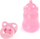 Set loje me bebe kukull Bayer Design Cozy, 28 cm, me aksesorë, rozë