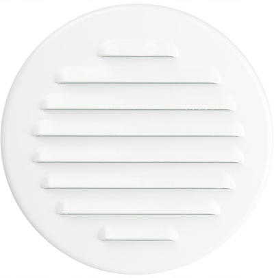 Kapak ventilimi Awenta fi100 MSb, diametër 100mm, rrumbullakët, i bardhë