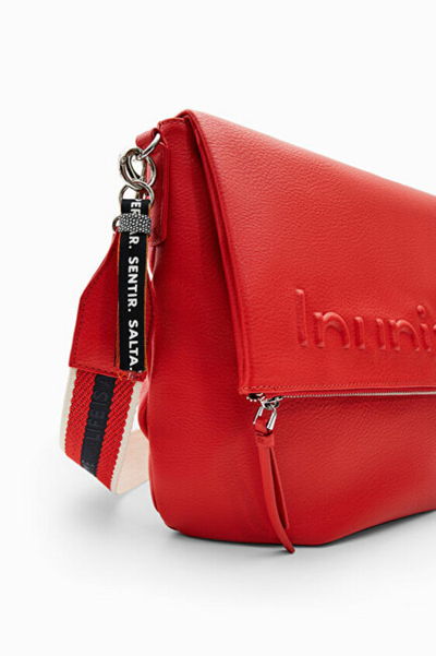 Çantë krahu Desigual Bag Half Logo 22 Bretú 22WAXP79 7029, e kuqe