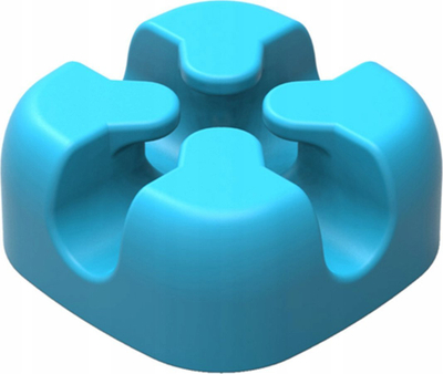 Mbajtëse kabllosh Orico Desktop Cable Cross Clip, silikon, 23mm, blu