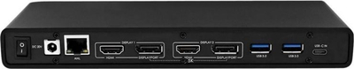 Dok V7 Universal USB C DisplayLink, dy ekrane 4K HDMI DP, 65W, i zi