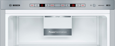 Frigorifer kongelator Bosch KGE398IBP, i pavarur, inox
