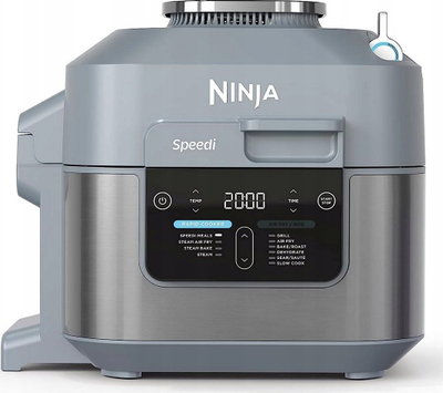 Fritezë me ajër Ninja Speedi Rapid Cooking System ON400DE, 5.7L, shumëfunksionale, gri