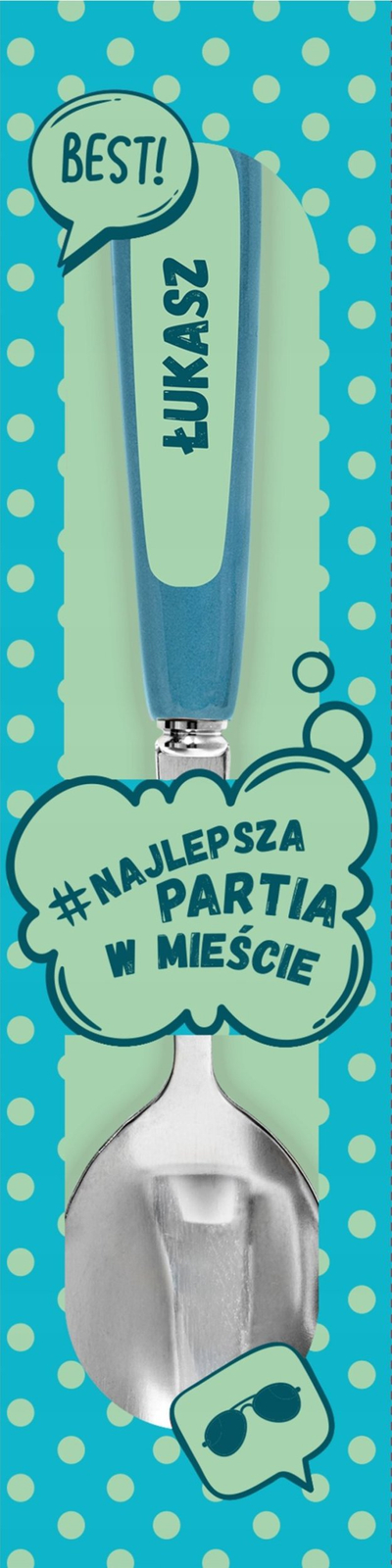 Stilolaps Gazelo Be Happy Selfie King, me kapak, ngjyrë turkeze