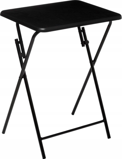 Tavolinë palosëse Atmosphera Stable Functional, metal, MDF, e zezë