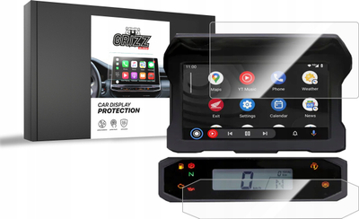 Mbrojtëse ekrani GRIZZ CeramicFilm 2in1 për Honda CRF1100L Africa Twin, 5", transparente