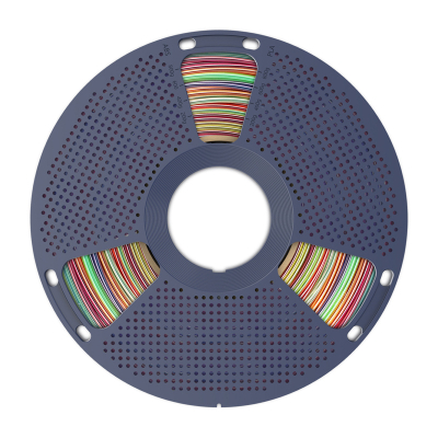 Filament 3D SUNLU PLA Transparent Rainbow 01, 1.75mm, 1kg, shumëngjyrësh