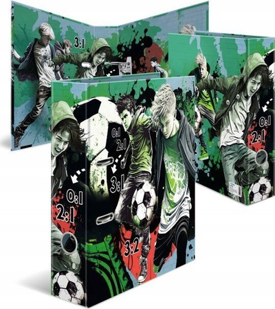 Dosje unazash Herma Binder Street Soccer, A4, shpinë 7 cm, shumëngjyrëshe