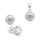 Set aksesorё Brilio Silver SET230W, vathё + varёse