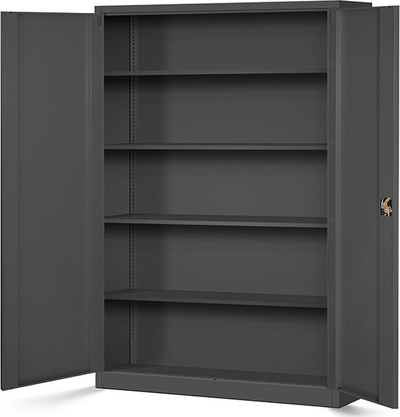 Dollap metalik Jan 2, me rafte, anthracite