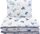 Set shtrati për bebe me muslin pambuku, 80x100cm, me dinozaur shumëngjyrësh