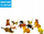 Set lodrash Natural World Mini Cats, 12 copë, figurina mace, shumëngjyrëshe