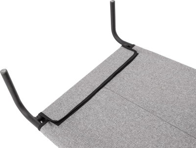 Shtrat metalik për qen Hobbydog Iron Bed XXL, material Oxford, gri