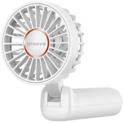 Ventilator portativ Proove Carlson, 1800mAh, 3W, i bardhë