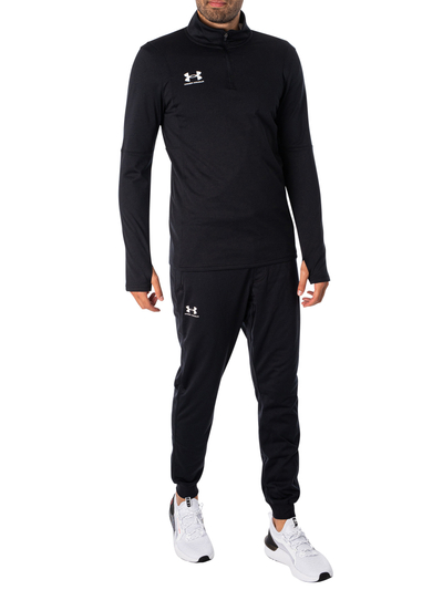 Bluzë termike Under Armour Challenger, material që thahet shpejt, për futboll, e zezë