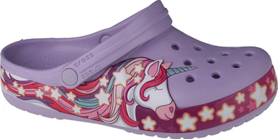 Sandale për kalamaj Crocs Kids Unicorn Clog, 1-4 vjeç, me rrip mbrapa, lejla