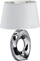 Lampë tavoline Netlighting Taba Modern, bazë qeramike, me mbajtëse E14, ngjyrë argjend