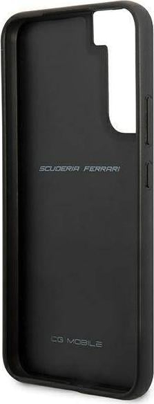 Futrollë telefoni Ferrari On Track Carbon Stripe FESAXHCS22MBK, për Samsung Galaxy S22+, kapak i fortë, e zezë